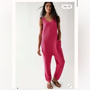 Free people Hot pink Hailee knit jumper